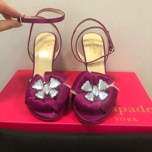 NIB Kate Spade Shelby Raspberry/Satin 5M
